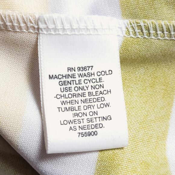 Liz Claiborne Women's Top Purple Yellow Stripe Modcore Dopamine Colorblock 1X - Picture 5 of 6